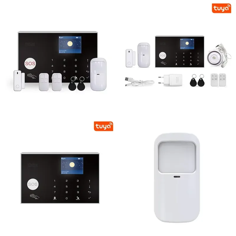 【CHIMU HOME】 WiFi 433MHz 4G Smart System for App Control 24/7 Monitoring Door Window PIR Motion Sensor