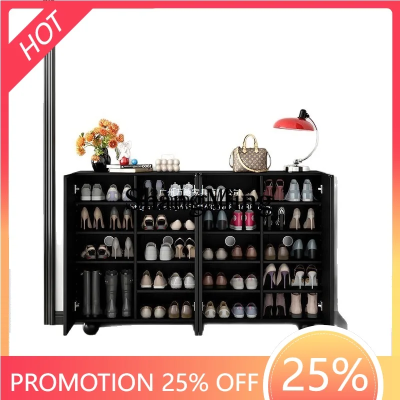 ZYY Exquisite Premium Retro Style Shoe Cabinet for Home Entrance, Simple Modern Entryway Storage Cabinet, Integrated New Model