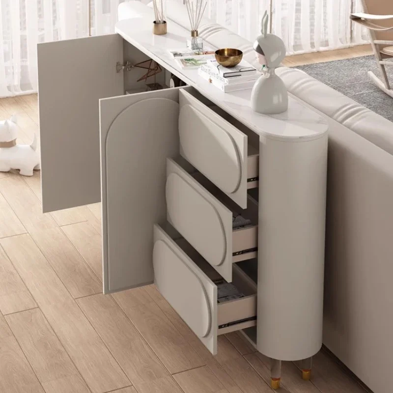*Corner Shelf Mueble modern living room cabinet Premium Closet Shoe Rack Shoe Box Storage Bedroom Wall White Small Door Cabinet