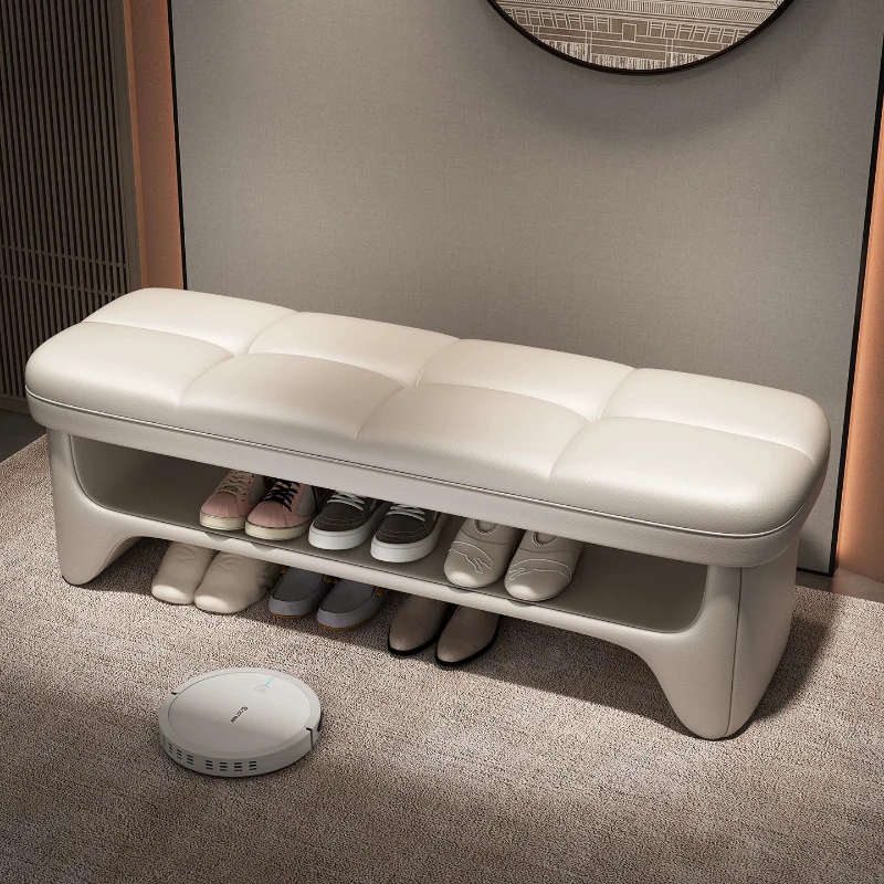Home door sofa stool premium feeling shoe stool long strip bedside stool