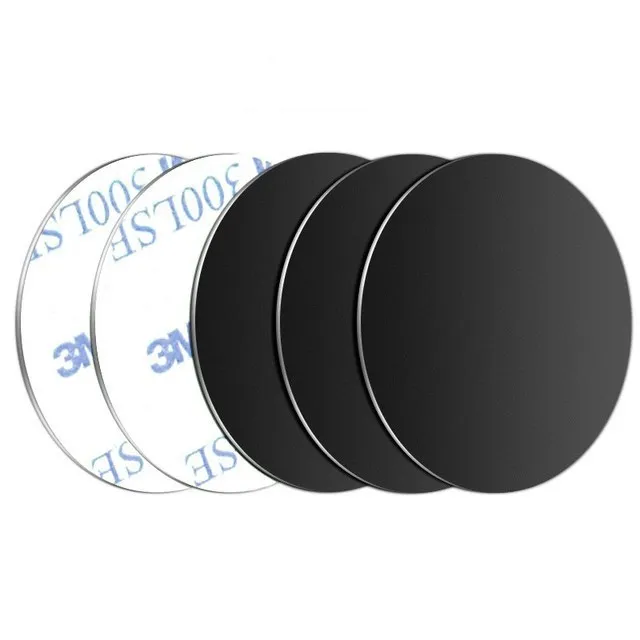 Metal Plate Sticker For Magnetic Car Phone Holder Iron Sheet Sticker Disk For Magnet Tablet Desk Car Phone Stand Mount Round