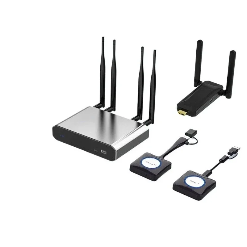 Wireless screen projector HDMI cable transmission mobile phone computer tablet conference office usb same screen 4K high