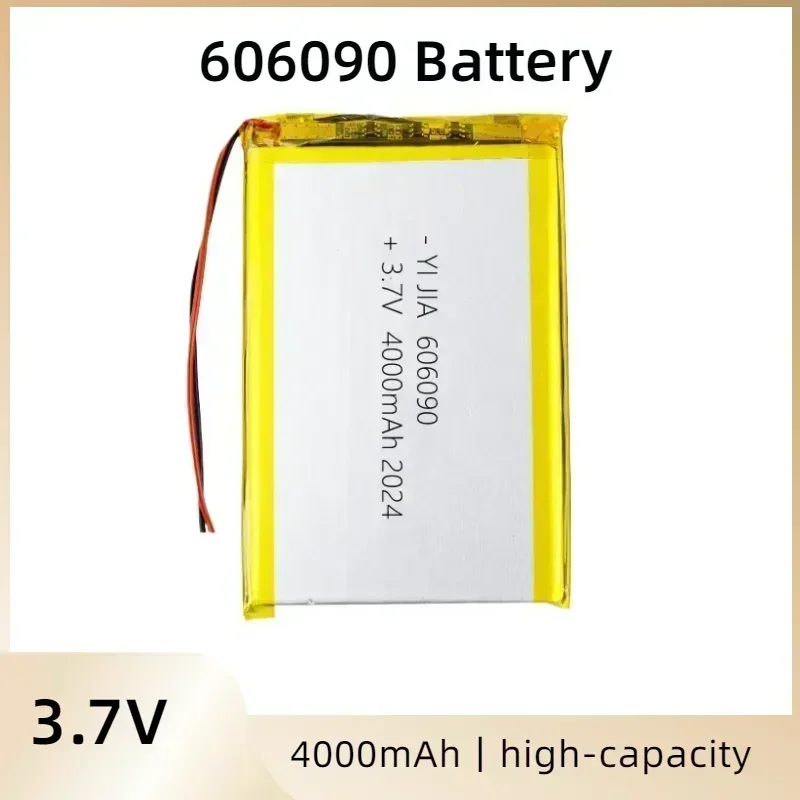 606090 3.7v 4000mAh  Rechargeable Lipo Battery For GPS MP4 Camera Power Bank Tablet Electric Toys 906090 126280 805080 357090
