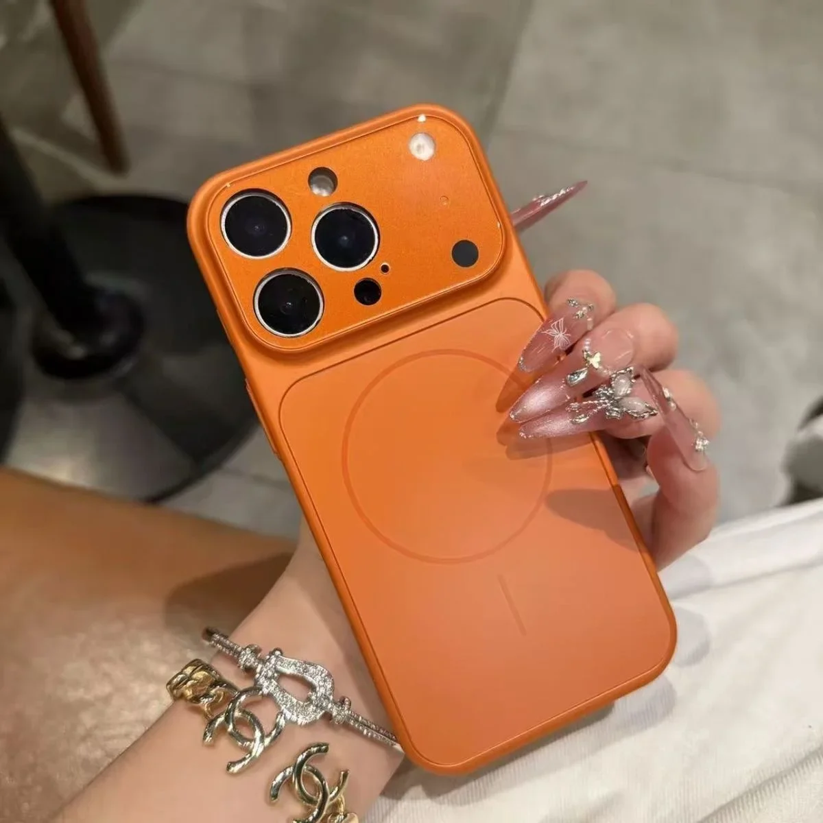 Magnetic Colour AG Phone Case For iPhone 17 Pro Max 17Air 16 15 14 13 Nano Frosted Glass Lens Camera Protect Cover
