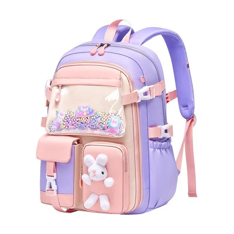 AW Primary School New Girls' Schoolbag Kawaii Lightweight Children's Bag Waterproof Bags Colorful Travel Backpack Mochilas Gifts