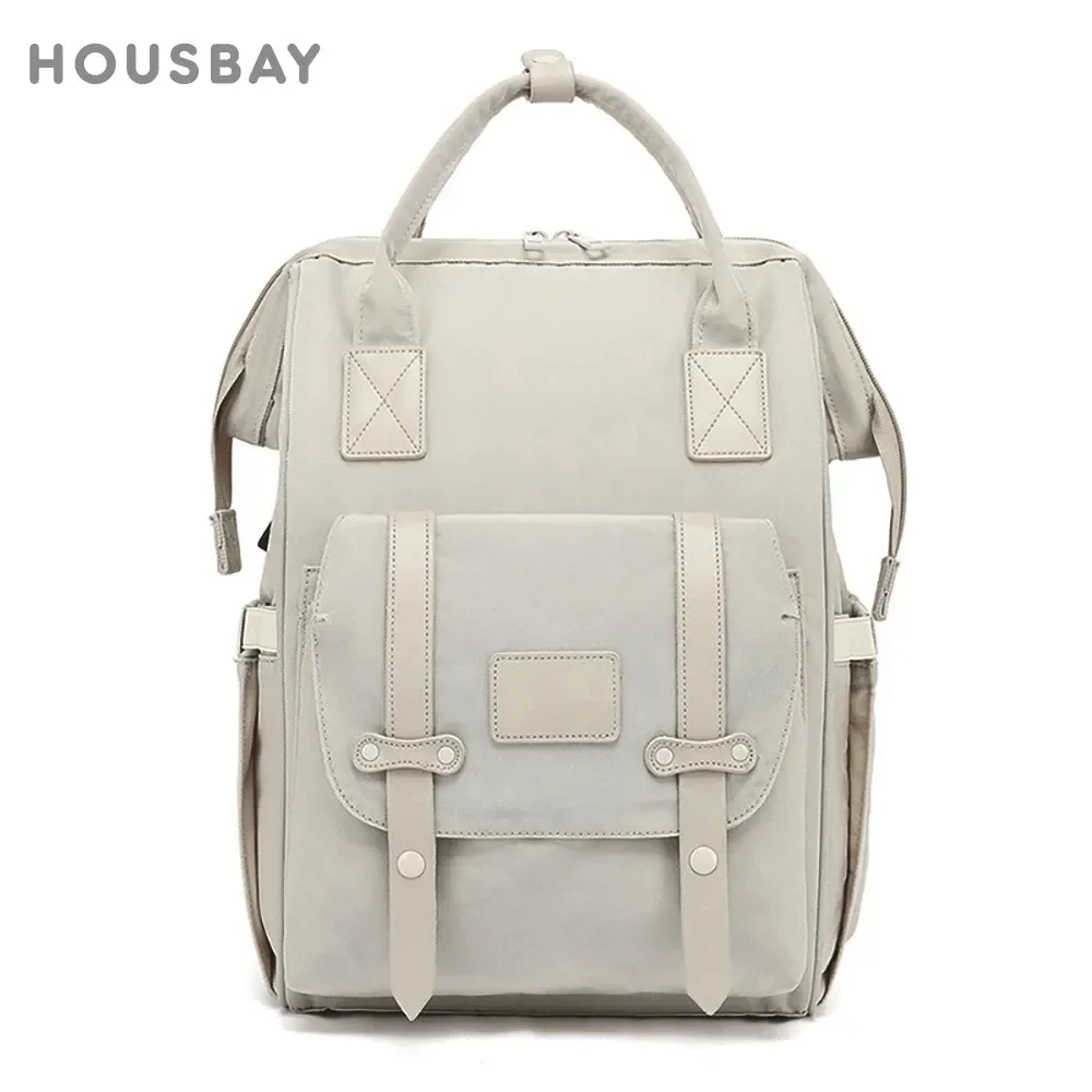Baby Nappy Bag Mummy Bag Backpack Waterproof Storage Handbag Outdoor Travel Mommy Maternity Bag For Baby Stuff 2 Layer Gray