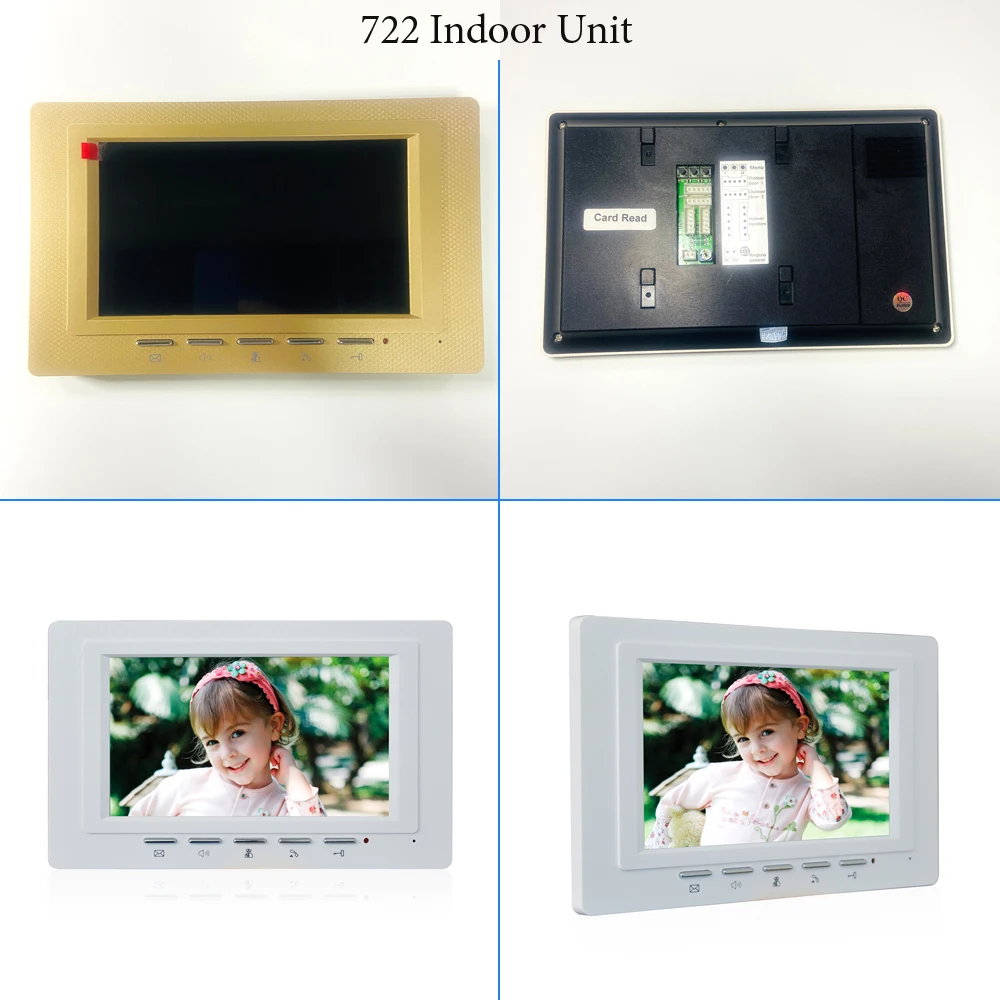 Home Use Video Door Phone Wire Intercom System 7