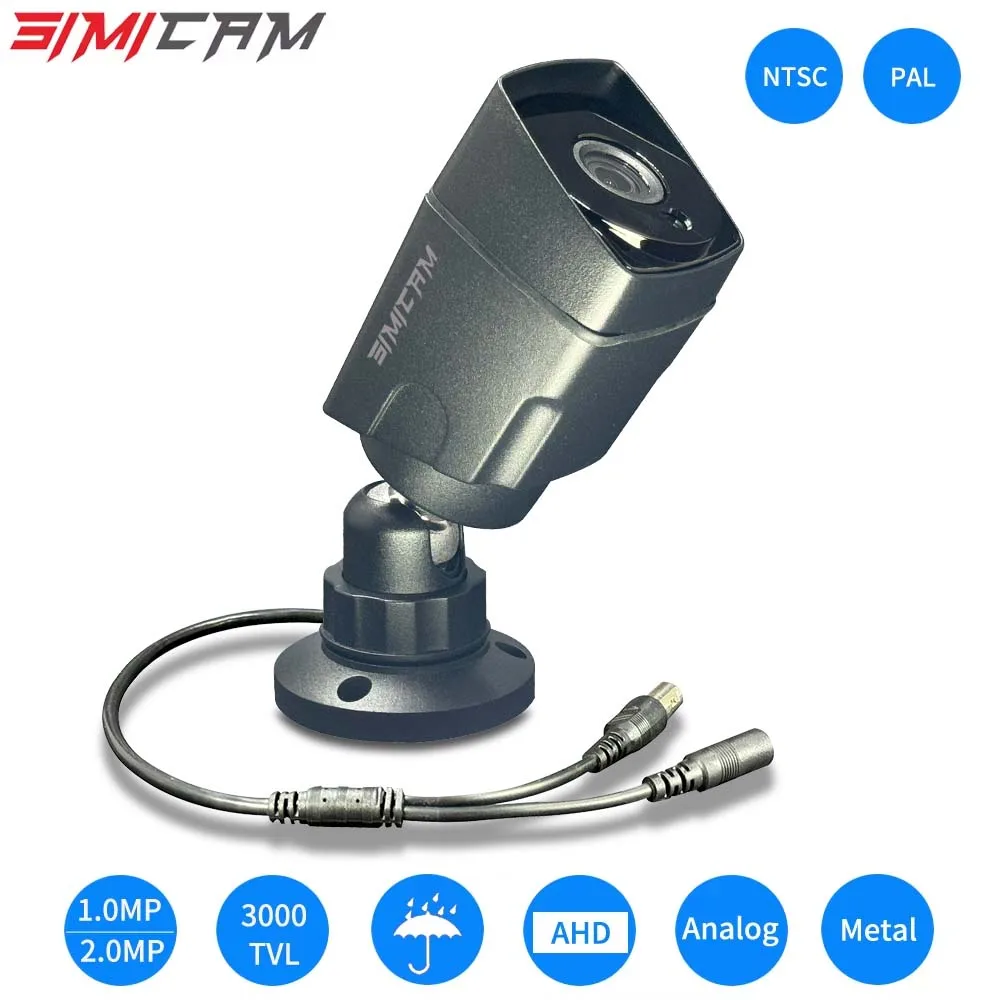 HD 720p/1080p AHD Analog Surveillance Camera Night Vision DVR CCD For Outdoor Indoor Waterproof Home Office CCTV Security Camera
