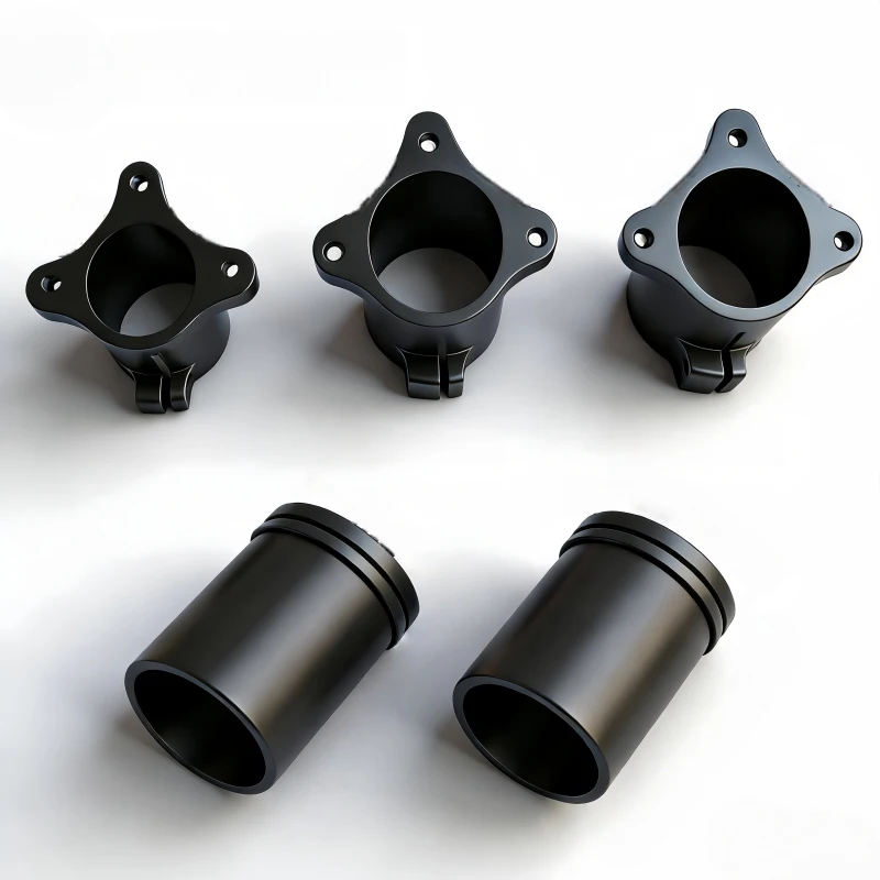 Custom CNC Machining Aluminum Tripod Tube Fixing Base Unmanned Multi-Axis Aircraft Accessories