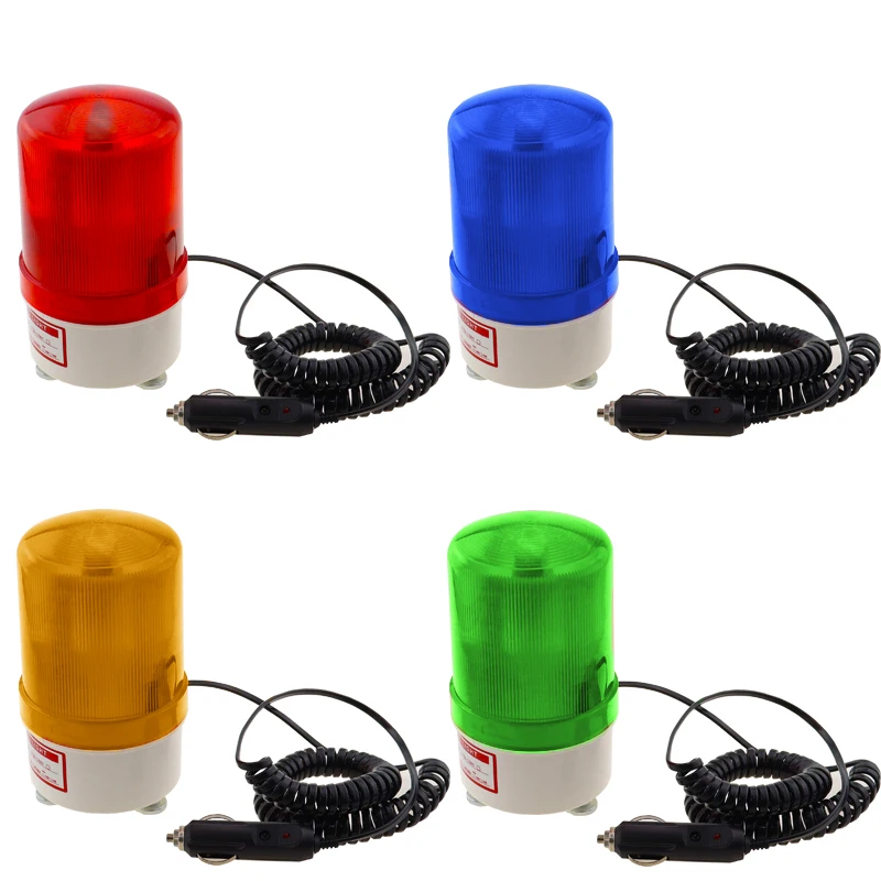 LED-1101 Rotating rotary LED strobe LED warning light 12V 24V 110V 220V Strong magnetic suction base with cigarette lighter