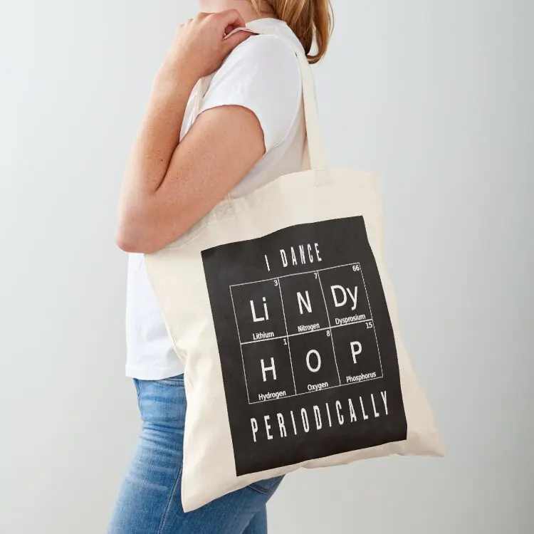 Lindy Hop Swing Dance T-Shirt Tote Bag canvas tote bags foldable reusable bag supermarket folding bag