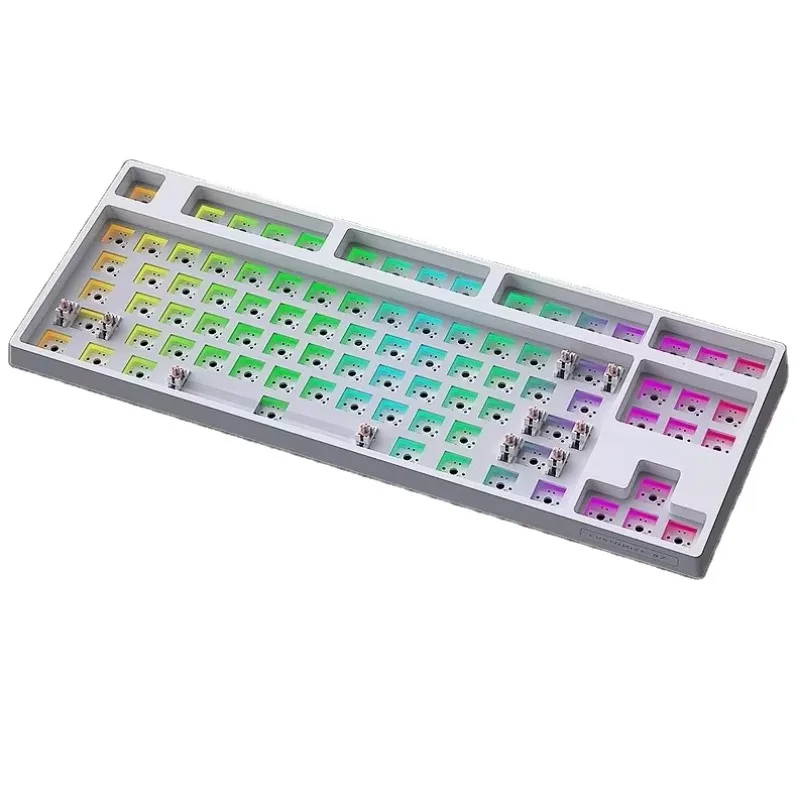 HJSDZHI DK87 RGB Optical USB 3.0 Customized Laser Keyboard 2.4G No/cable Hot Plug Game USB Mechanical Keyboard Kit