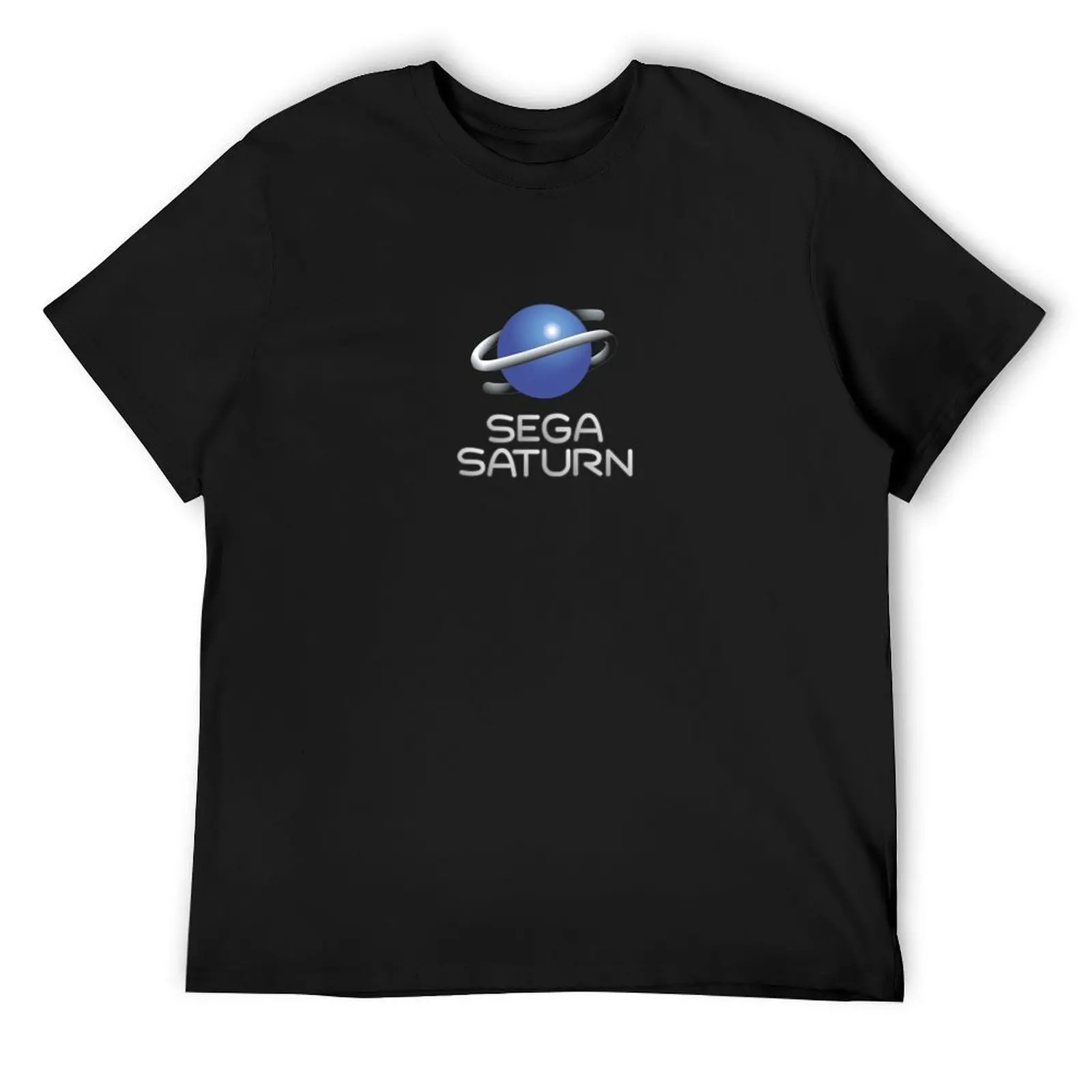 Sega Saturn Retro Video Game Company Logo Clean T-Shirt vintage graphic tee quick-drying fashion shirts shirts men graphic