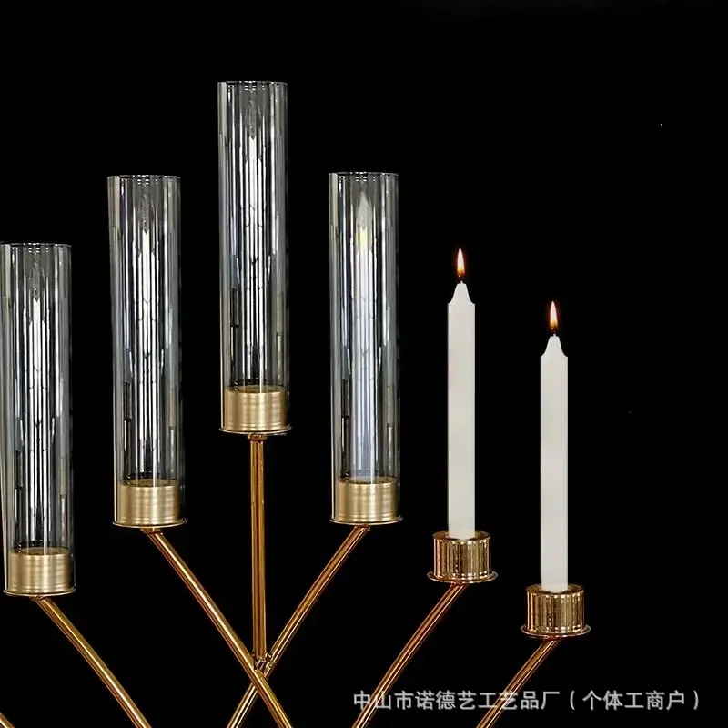 TQH7.3 modern simple light luxury home candlestick road guide wedding venue decoration hotel stage prop decoration