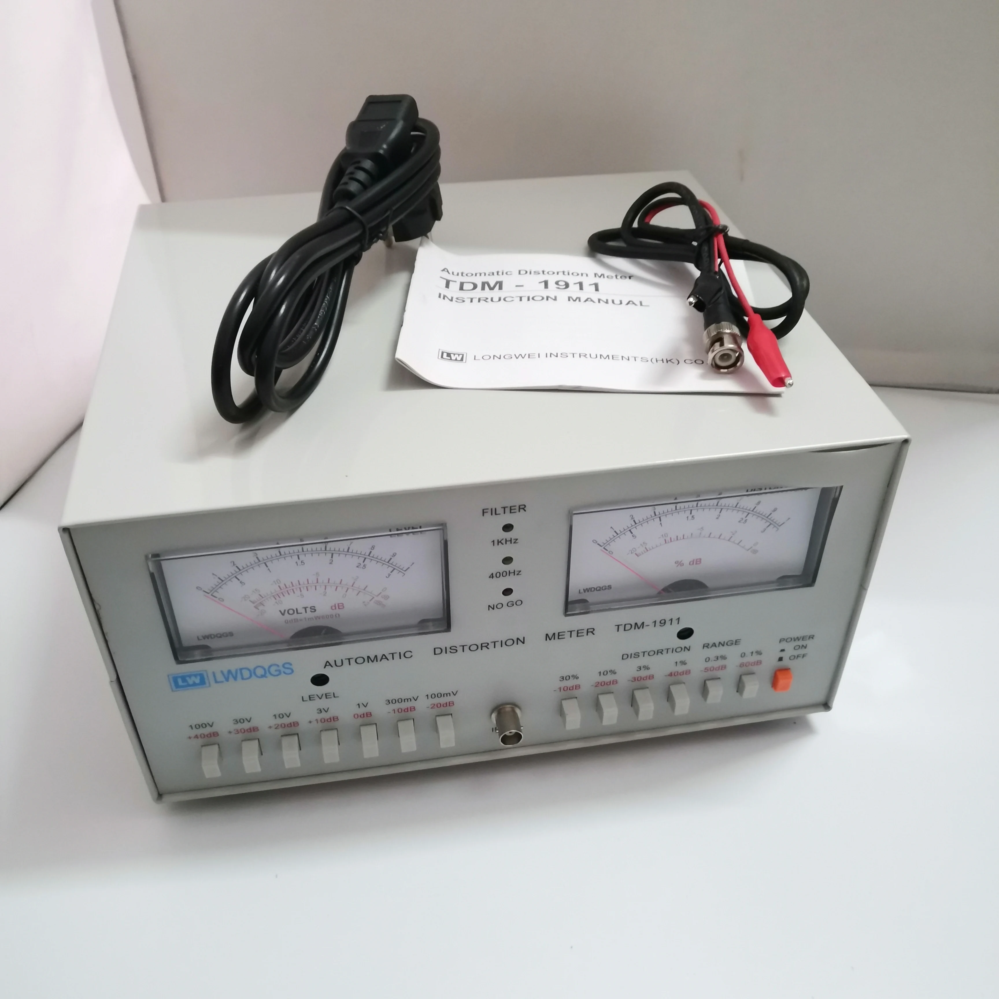 TDM-1911 Automatic Audio Distortion Meter | 0.01%-30% THD Analyzer | High-Precision Signal Tester for Speaker & Headphone