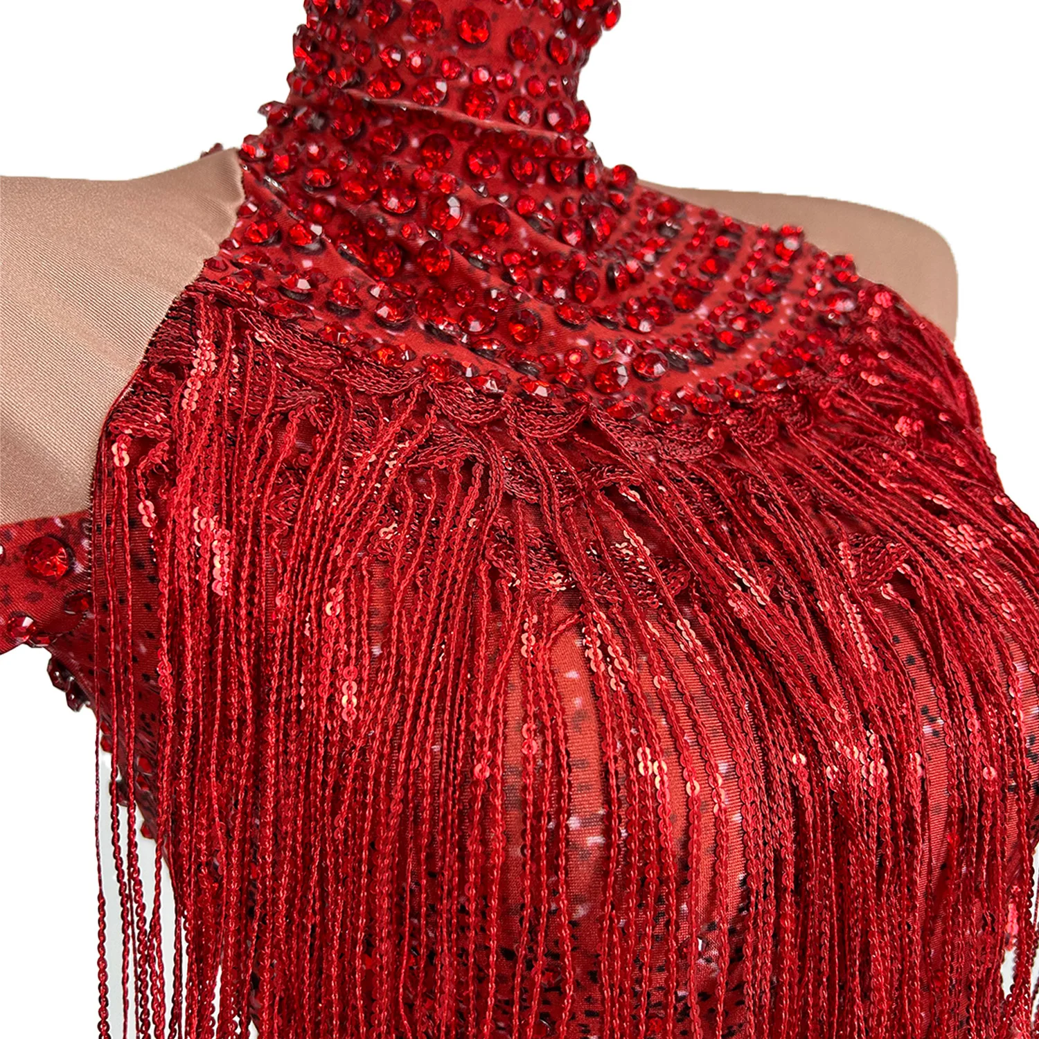 Rhinestones Jumpsuit for Women Stretch Sexy Bodysuit Women Birthday Stage Play Celebrate Dress Dancer Party Show Dress Latiao