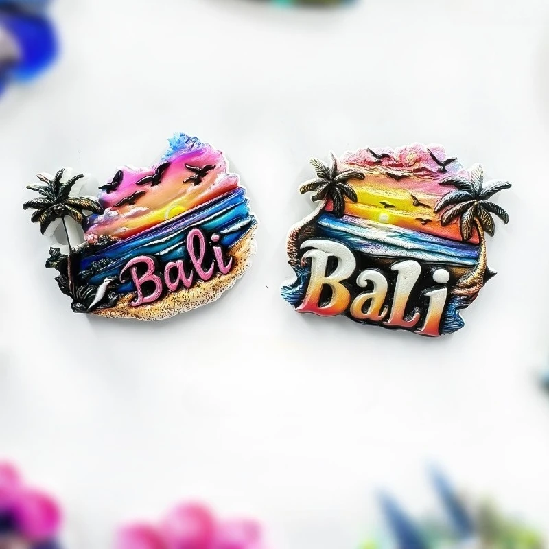 Bali Tourism Souvenirs Refrigerator Stickers Featured Crafts Decoration Magnetic Stickers Cute Home Decor High Beauty