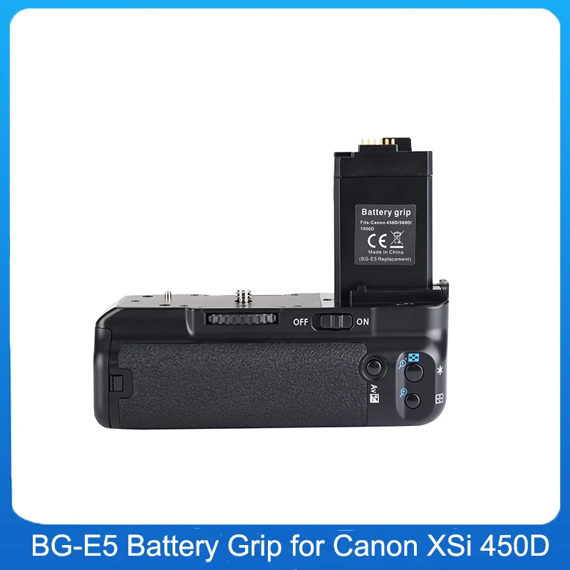 Premium BG-E5 BG-500D Vertical Battery Grip For Canon 450D 500D 1000D Rebel XS XSi T1i DSLR Camera