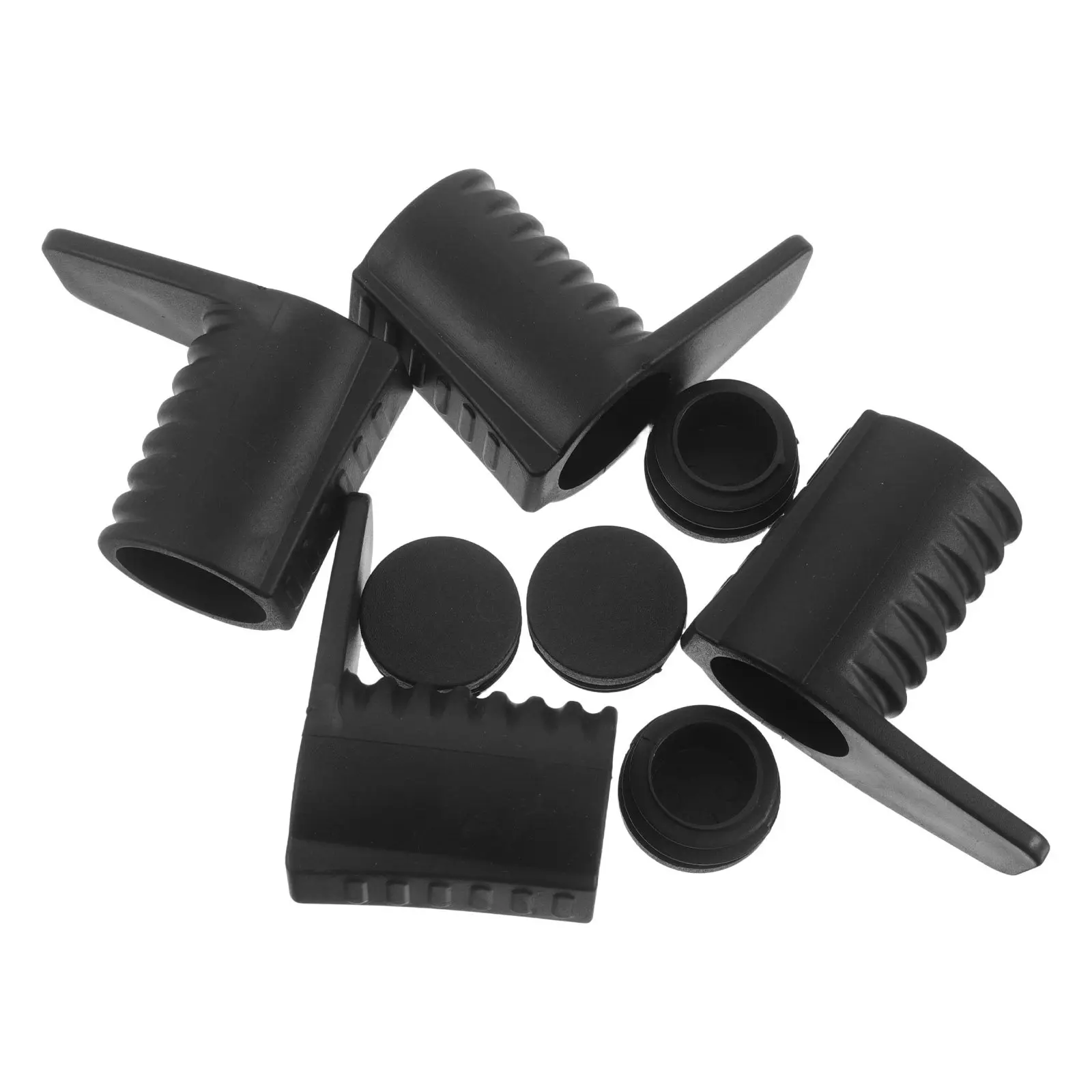 4 Sets Non-Slip Rubber Sleeve for Piano Keyboard Stand Tube End Cap Sleeves and Plug Stopper for X-Style Digital Piano Stand