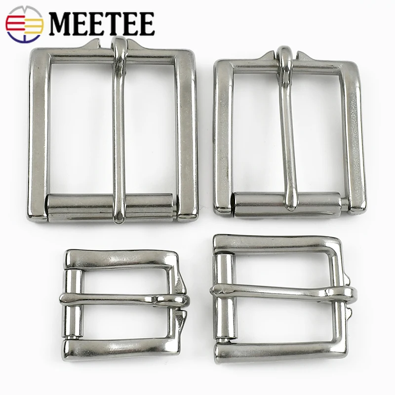 1Pc 17-38mm Stainless Steel Belt Buckle Men Jeans Pin Buckles Backpack Strap Waistband Adjust Hook DIY Leather Craft Accessories