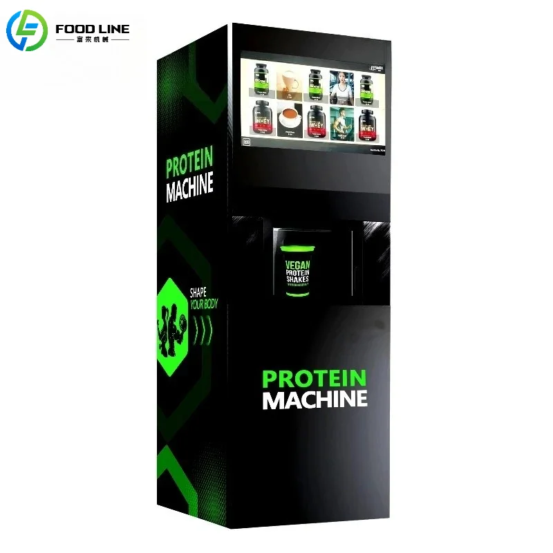 Customized Commercial Protein Shake Vending Machine Touch Screen Multi-Payment Fitness Vending Equipment