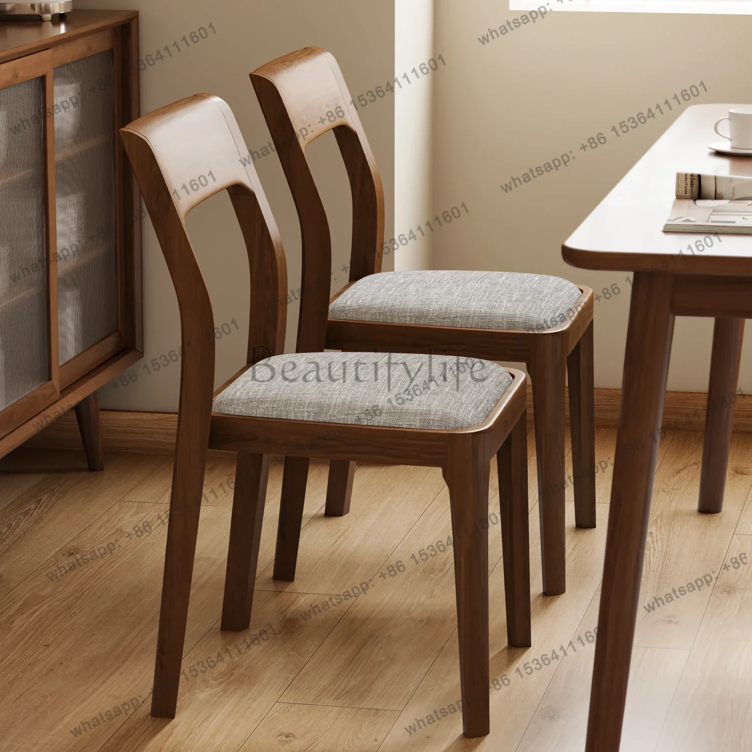 LJY Designer Gaming Dining Chairs Luxury Modern Replica Creative Balcony Dining Chairs Lounge Makeup Waiting Wood Sillas Furnitu