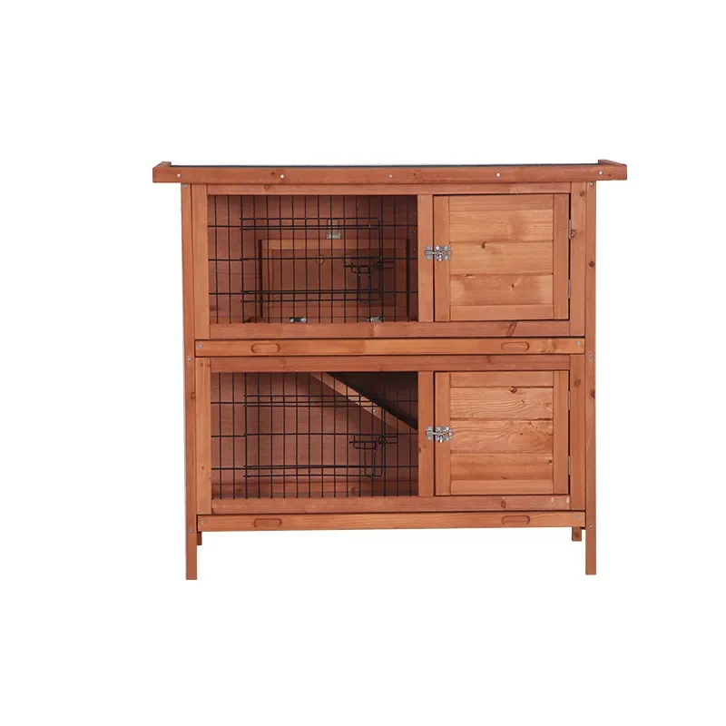 Factory Direct Premium Wooden Pet Cage Modern Style Rabbit Cage with Breathable Feature