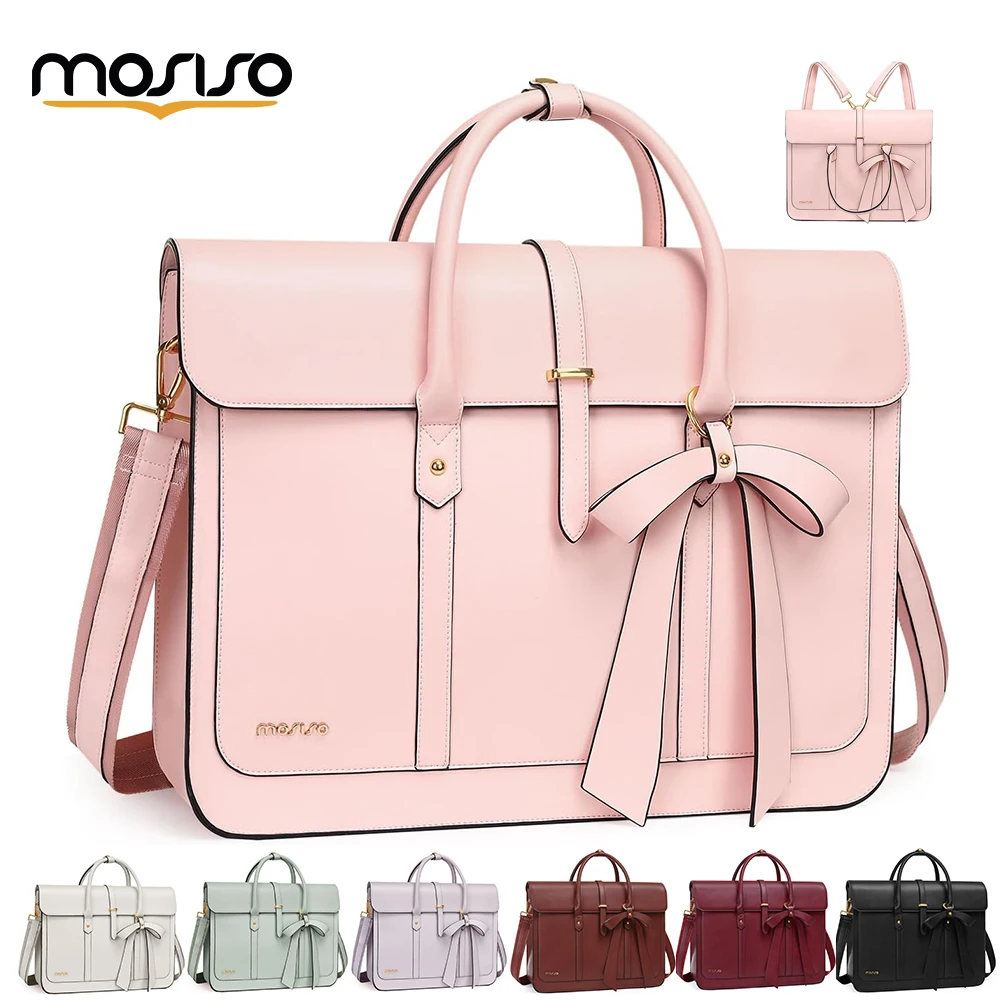 MOSISO Tote Bag for Woman PU Leather Waterproof Women's Handbag Backpack Handbag College Style Class Daily Commuter Fashion 2025