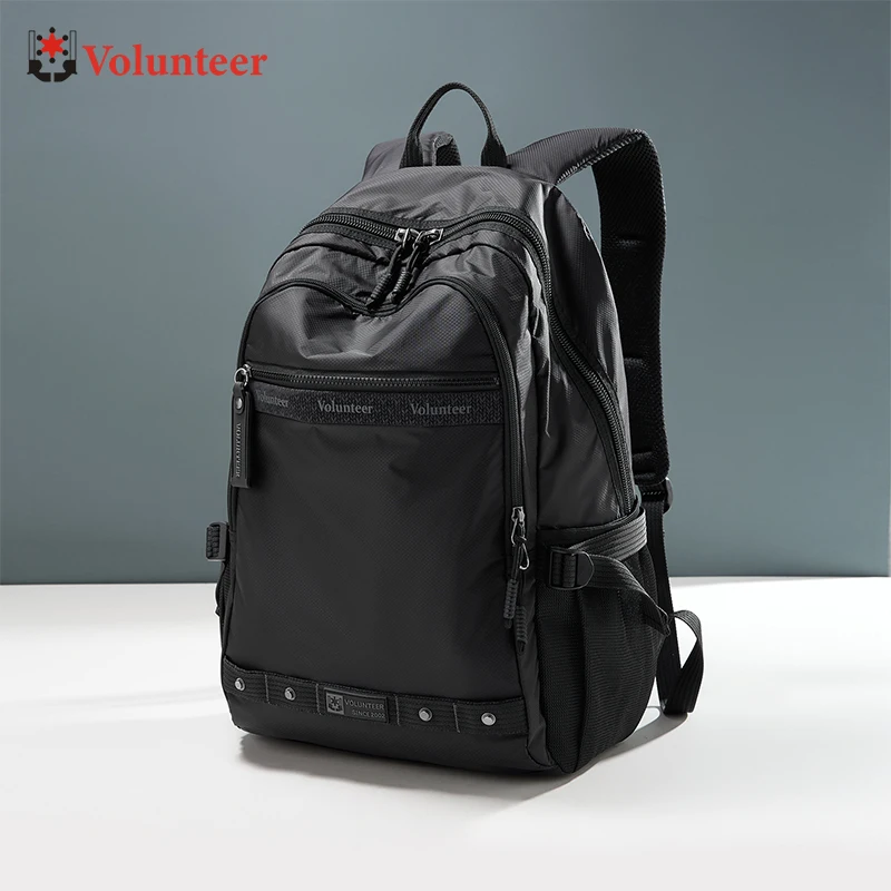 VOLUNTEER Travel School Backpack Men Waterproof Laptop College Backpacks Men's Casual Fashion Large Capacity Camping Bag 1875-01