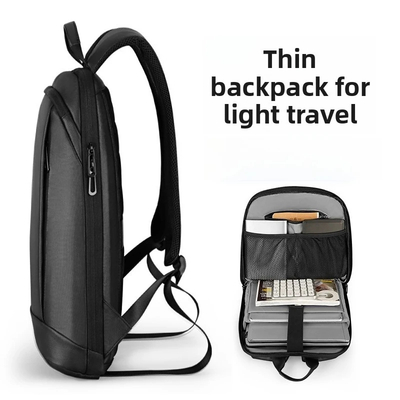 Laptop Bag Slim Lightweight 15.6 Inch Notebook Backpack, College Casual Multifunction School Backpack, Men Durable Waterproof