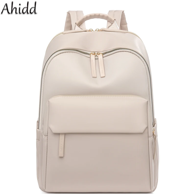 Casual Backpack for Women Laptop Bag Water-Resistant Nylon Daypack Large Capacity School Bag Bookbag Ladies Travel Rucksack