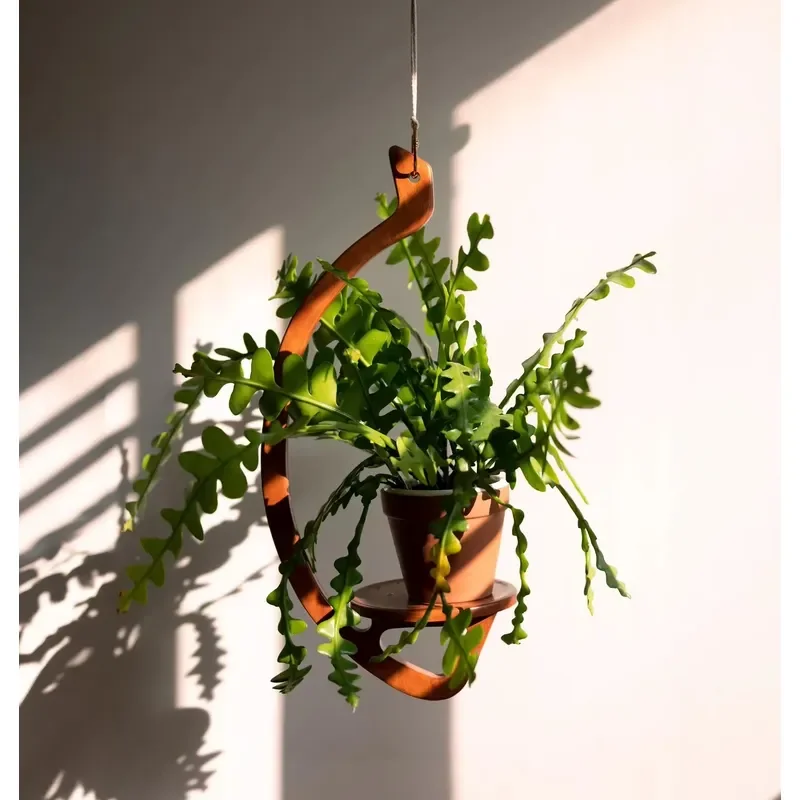 for Premium Gold Metal Vertical Wall Planter Triple Hanging Indoor Plant Pot Holder Modern Home Garden Decor
