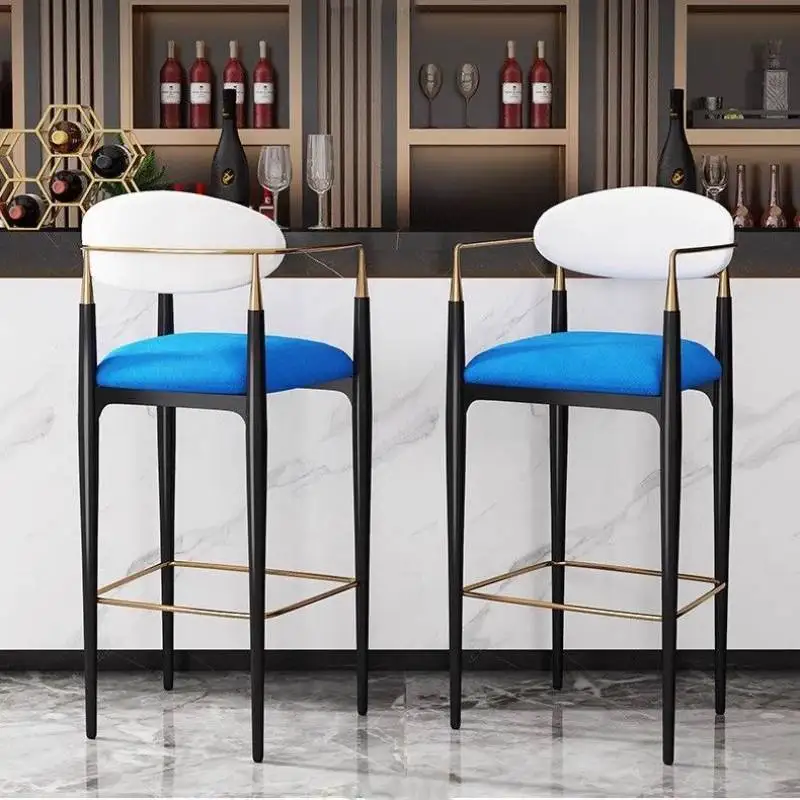 Decorative Piece Base Counter Stool Kitchen Kaki Design Breakfast Bar Chair Kitchen Adjustable Banco Para Cocina Furnitures