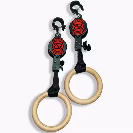Birch Fitness Rings High Load-Bearing Adjustable Home Gymnastics Exercise Equipment Stamping Pull up Rings Wooden