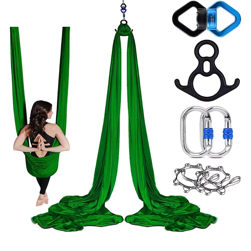 Convenient Adjustable Aerial Swing Yoga Hammock Set High Quality Fitness Equipment for Home Gym and Studio Use 2026 New