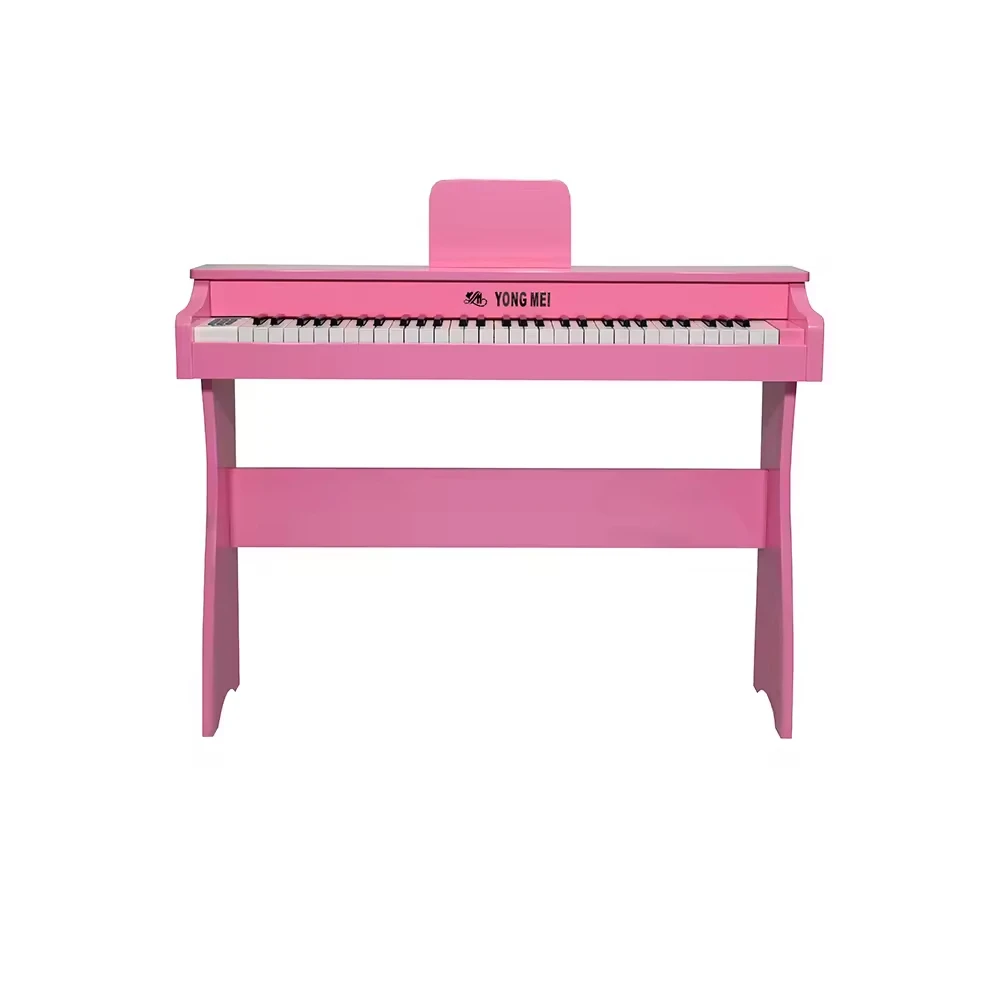 Portable 61-Keys Professional Upright Music Keyboard Multifunction Digital Electronic Piano Plastic Material Electric Organ Type