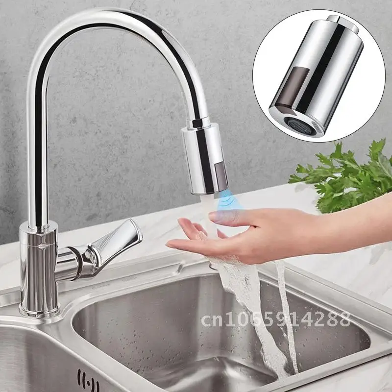 Kitchen Sensor Faucet Water Saving Device Non-contact Faucet Inflatable Head Bathroom Faucet Shower Filter Automatic Sensor