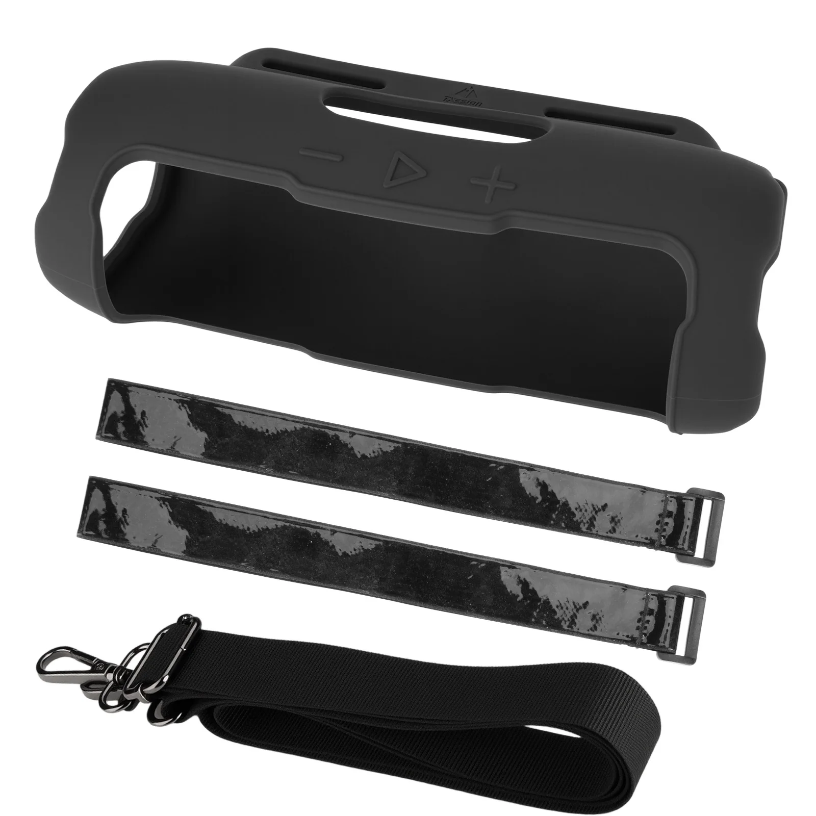 Silicone Cover Case For JBL Flip 7 Speaker, Portable Travel Soft Skin Sleeve With Bike Bars Fixed Strap / Shoulder Strap Holder