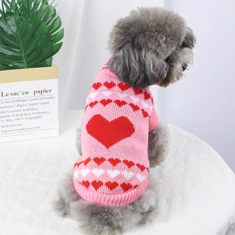 Warm Chihuahua Puppuy Dog Sweater Winter Pet Clothes for Small Dogs Yorkshire Dachshund Cat Pullover Mascotas Clothing Costume