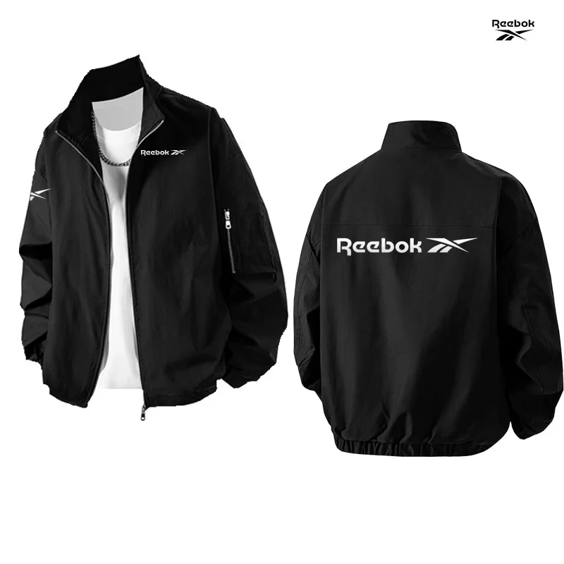 Reebok Men's Spring-Autumn Sun Protection Jacket - Lightweight Design, Soft and Comfortable, Breathable and Loose-Fitting Coat