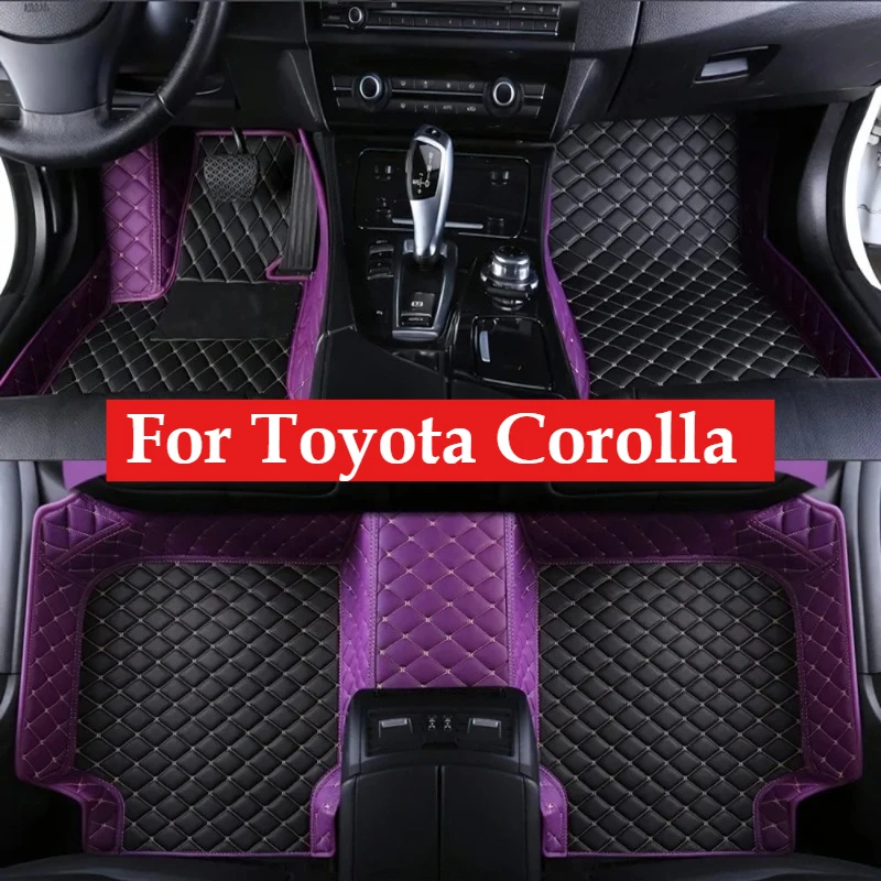Custom Car Floor Mats For Toyota Corolla 2022-2026 All Weather Auto Accessories Foot leather Carpets Fashion Rugs Pads