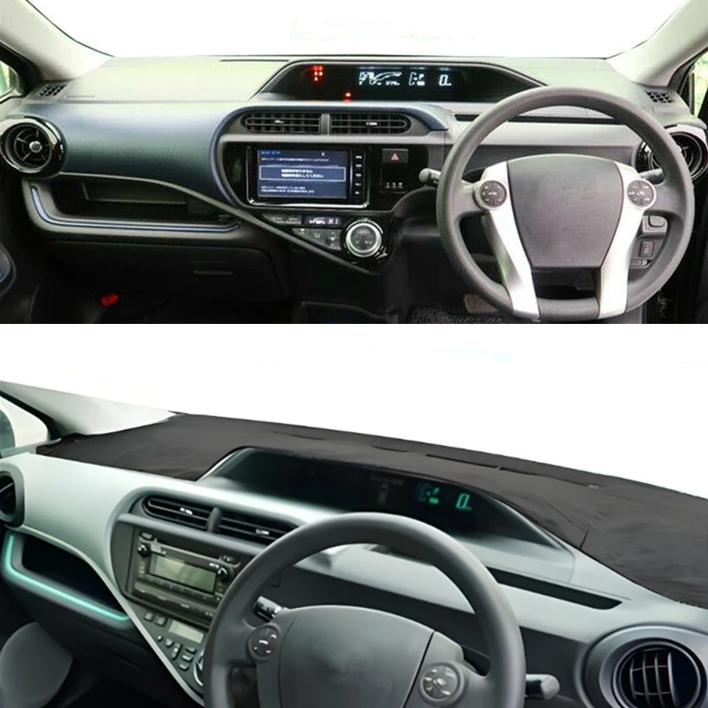 For Toyota Aqua Prius C 2011-2015 2016 2017 2018 2019 Dashboard Cover Dash Mat Car Dashmat Sun Shield Protect Carpet Accessories