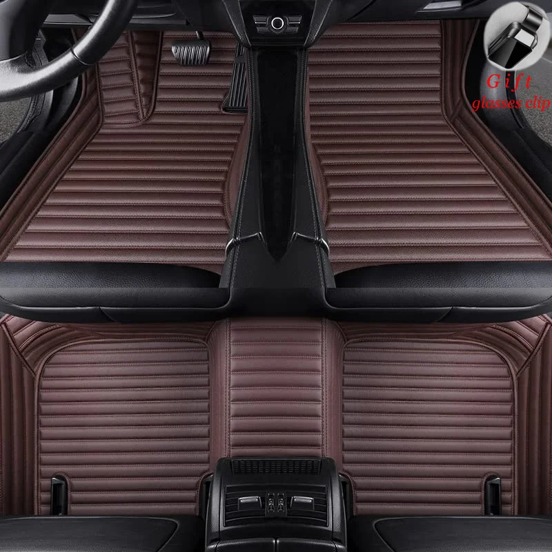 Custom For Jeep Cherokee KL 5-Seater SUV 2014-2023 PU 3D Car Floor Mats Car Accessories Carpets Covers  Left /Right Hand Drive