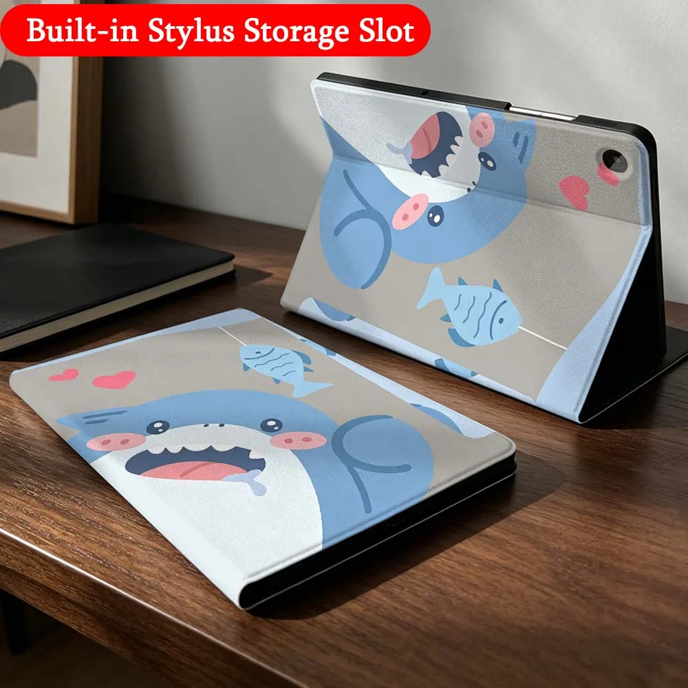 Cartoon Elephant Monkey For Samsung Galaxy Tab A7 A8 A9 A11 S6 S7 S8 S9 S10 S11 FE Plus Folding Automatic Sleep/Make Tablet Case