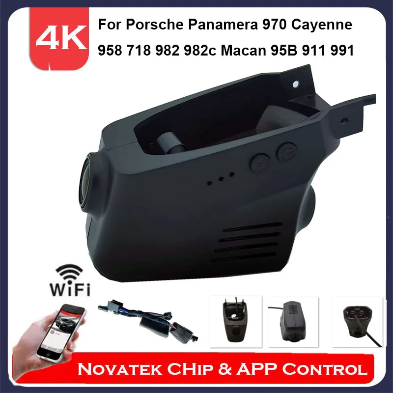 4K HD Front And Rear Camerea Wifi DVR For Porsche Caenne/Macan/Paramera/911/918/Cayenne 2014 2015,Plug And Play DVR APP Control