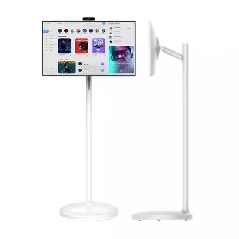27 Inch Touch Screen Monitor HD LED Display with USB Movable Backlight for Living Room Home Entertainment PC Gaming Setup