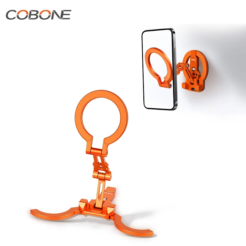 COBONE Double-Sided Magsafe Phone Stand 360° Adjustable Foldable Tripod 1/4
