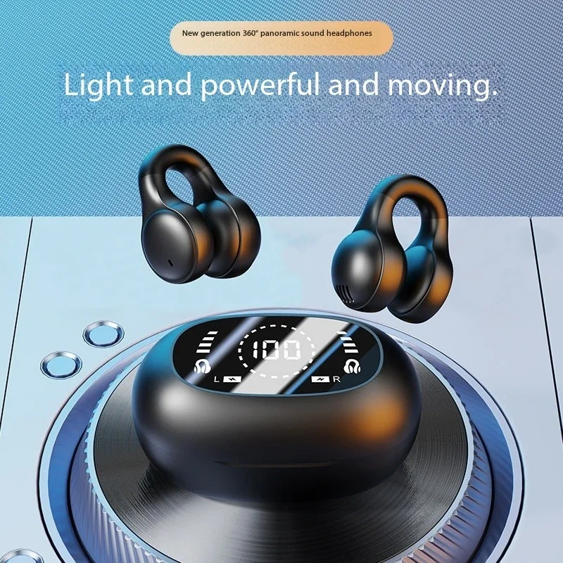 New Model 2026 Wireless Earbuds Bluetooth Headset Charging Earphones Bone Conduction Headphones Sport With Mic free