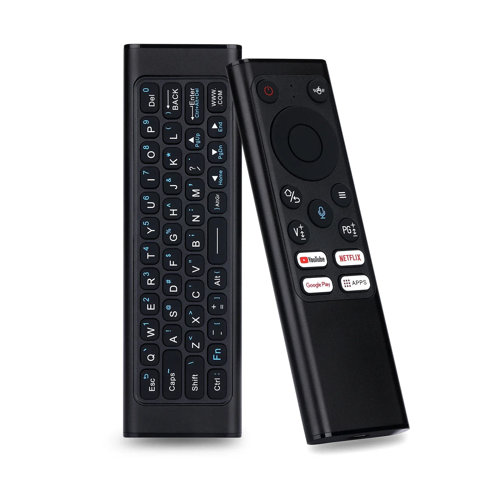 IPazzPort Universal TV Remote Mini Keyboard Wireless Combo with Voice Air Mouse, IR Learning Controller for Android TV Box, HTPC