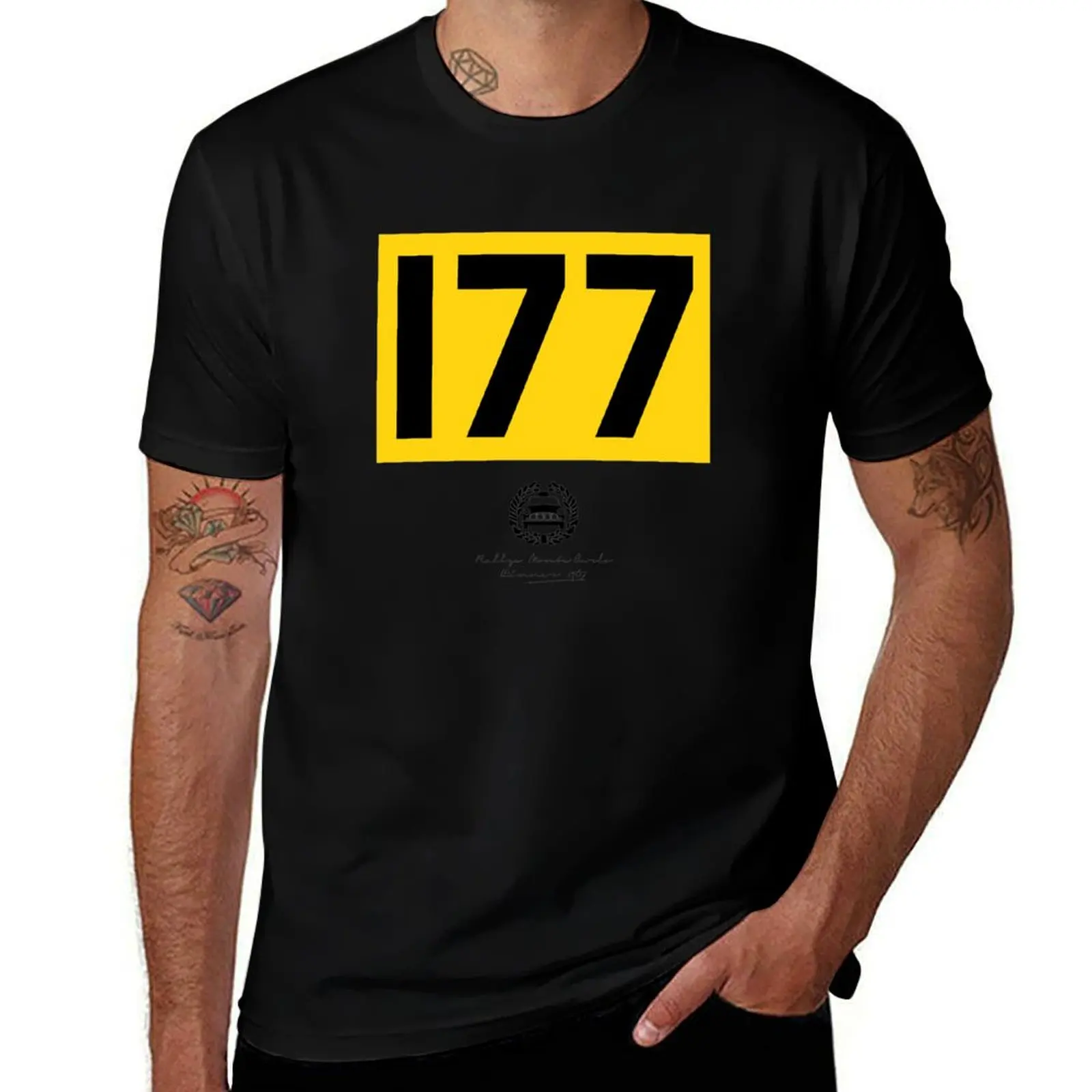 Rallye Monte-Carlo Mini Cooper S - 177 T-Shirt Abstract Pattern Print Top T-Shirt